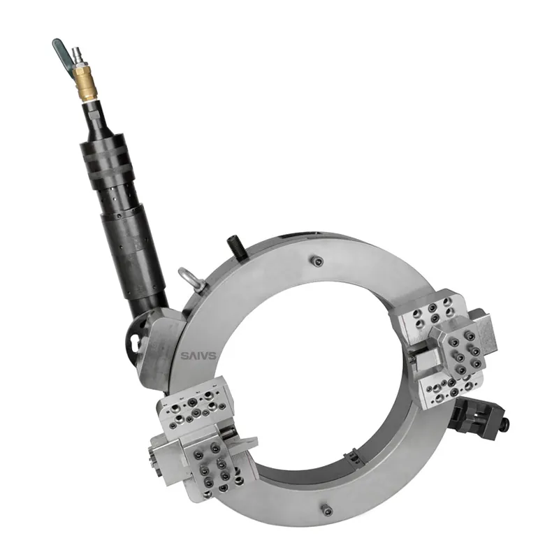 SCP Series 25-1230mm External Mount Flange Facing Machine,Pneumatic Pipe Cutting Beveling Machine